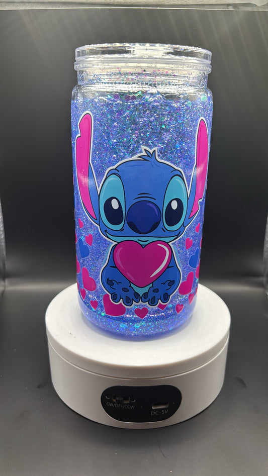 16 Oz Blue Alien Tumbler