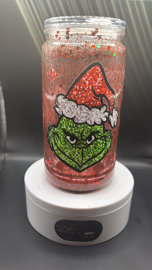 16 oz Green Christmas Tumbler